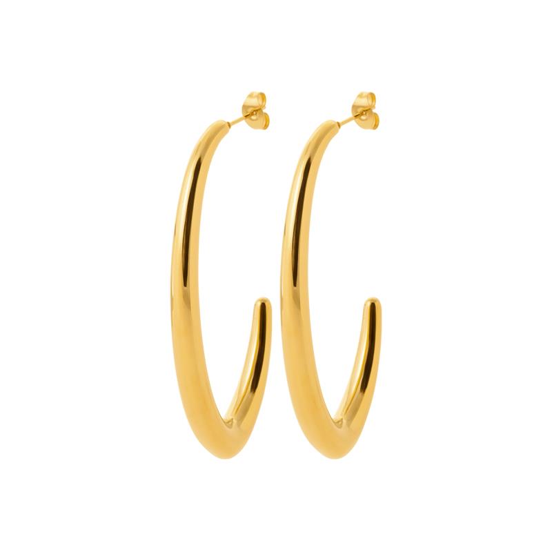 Coque de Nacre Boucles d'oreilles pendantes acier doré 3123509