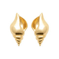 Coque de Nacre Puces d'oreilles plaqué or 23022800