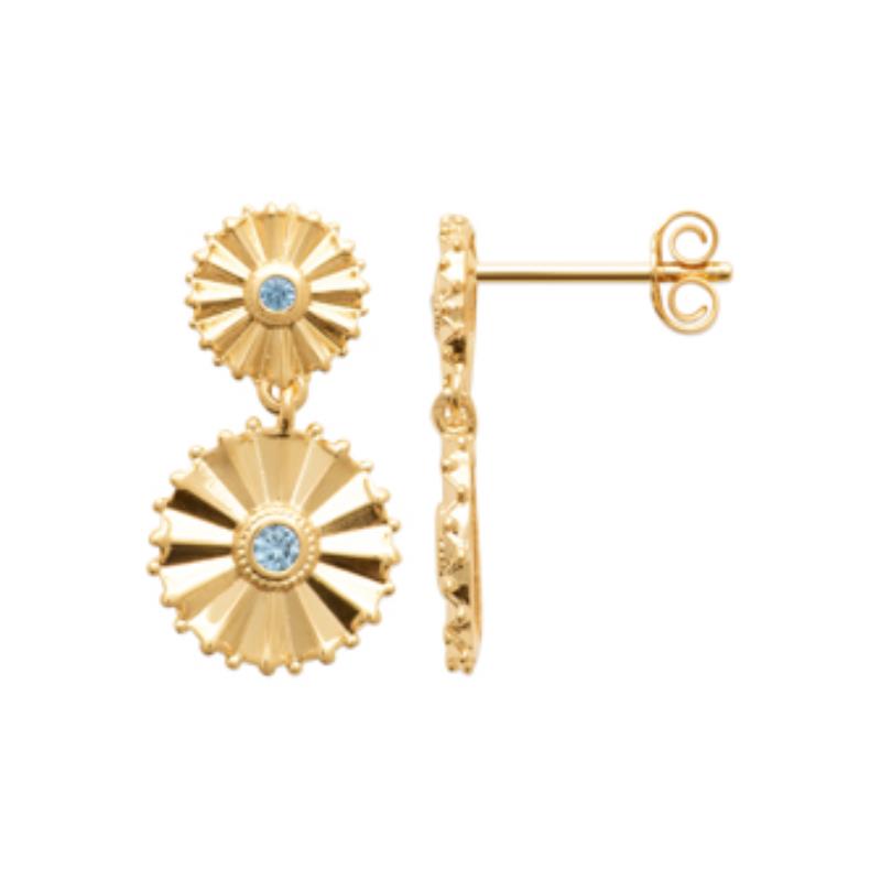 Coque de Nacre Boucles d'oreilles pendantes plaqué or 23084160