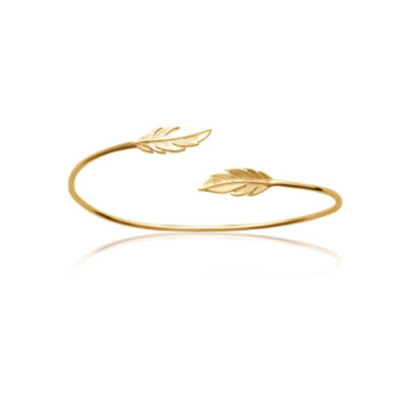Coque de Nacre Bracelet jonc plaqué or 921402