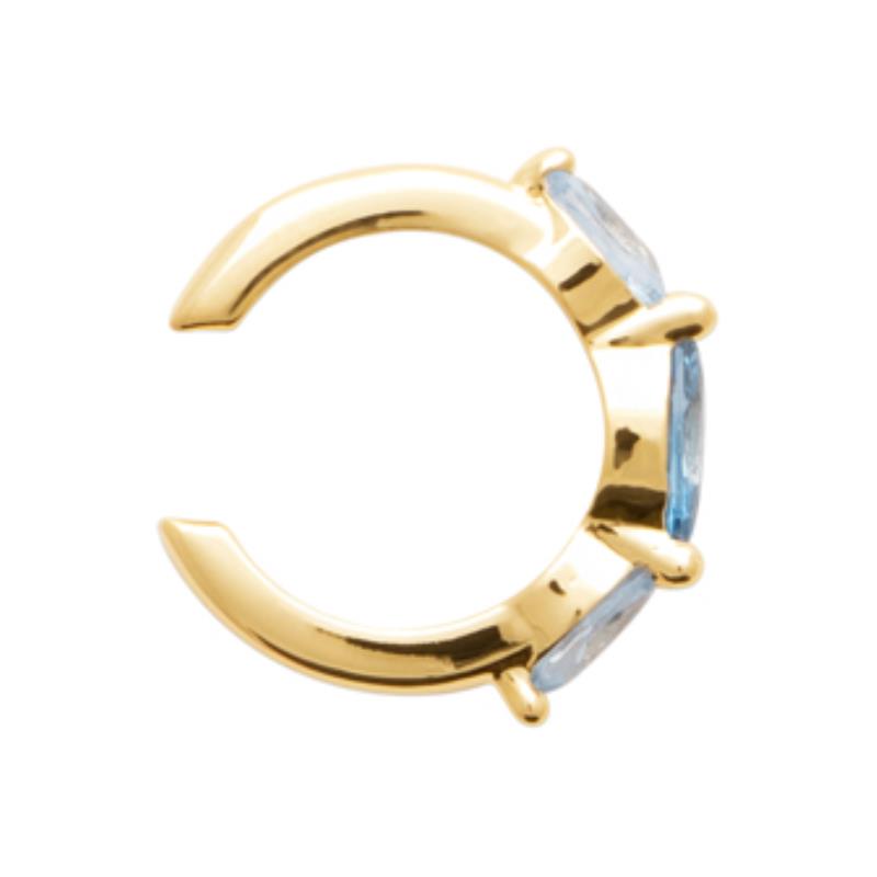 Coque de Nacre Boucle d'oreille à l'unité plaqué or 23042960