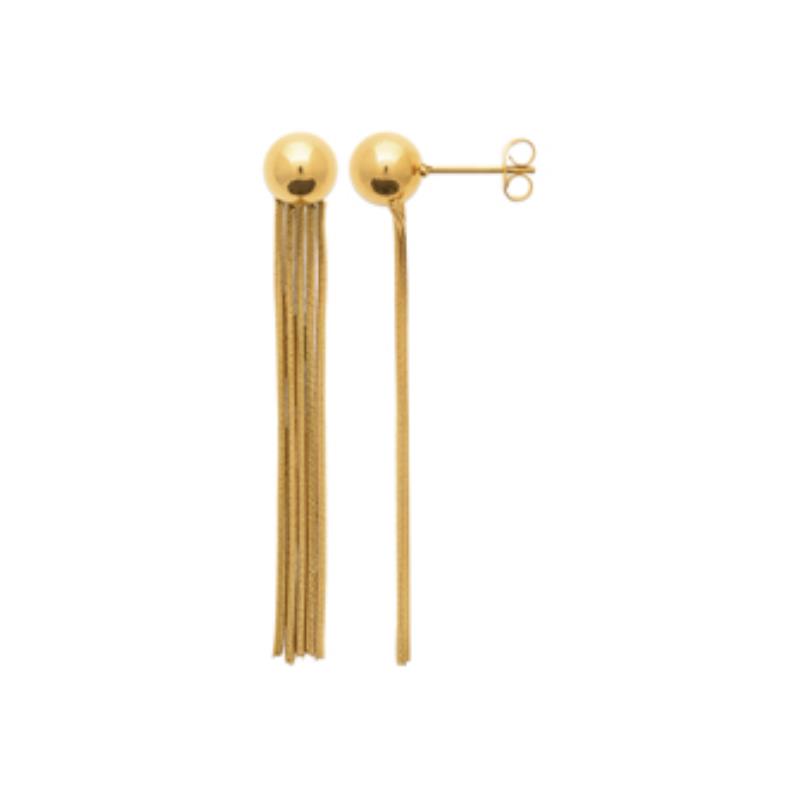 Coque de Nacre Boucles d'oreilles acier doré 3116709