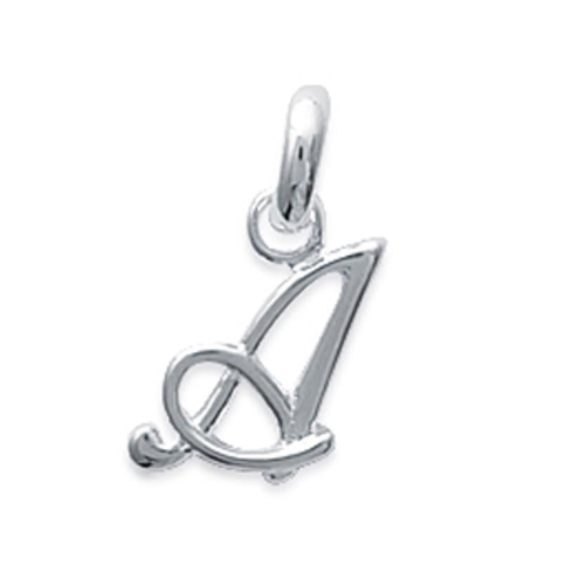 Coque de Nacre Pendentif initiale argent 14811551
