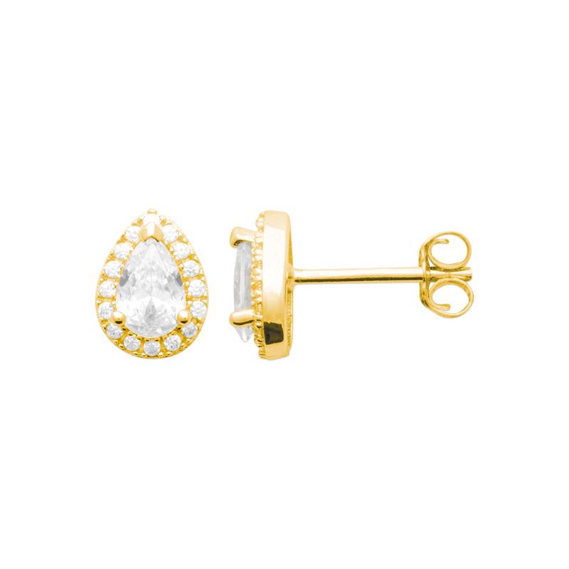 Coque de Nacre Boucles d'oreilles plaqué or 23046610