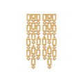 Coque de Nacre Boucles d'oreilles pendantes plaqué or 23013810