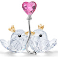 Swarovski Figurine Inséparables Cœur Rose 5492226