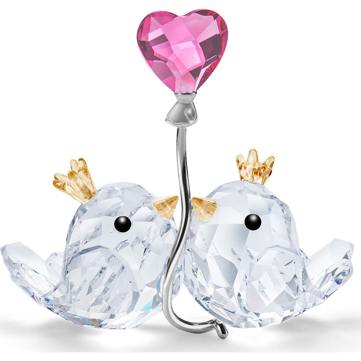 Swarovski Figurine Inséparables Cœur Rose 5492226