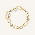 Rosefield Multi Octagon Studs Bracelet Gold JBOSG-J900