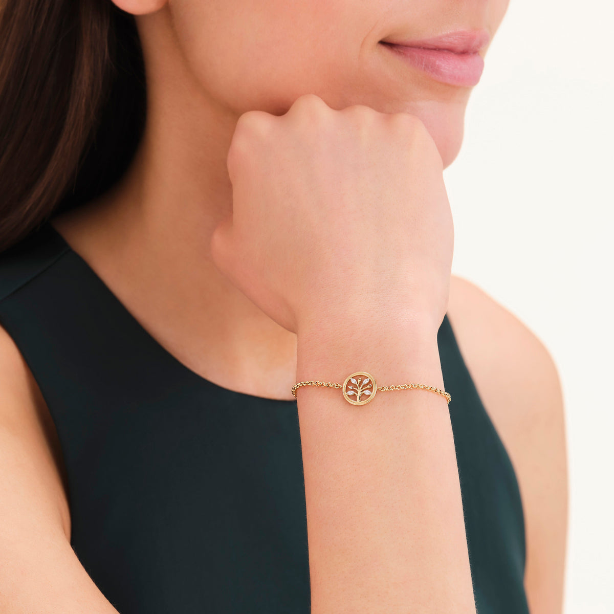 Rosefield Tree Of Life Bracelet Gold JBTLG-J1318