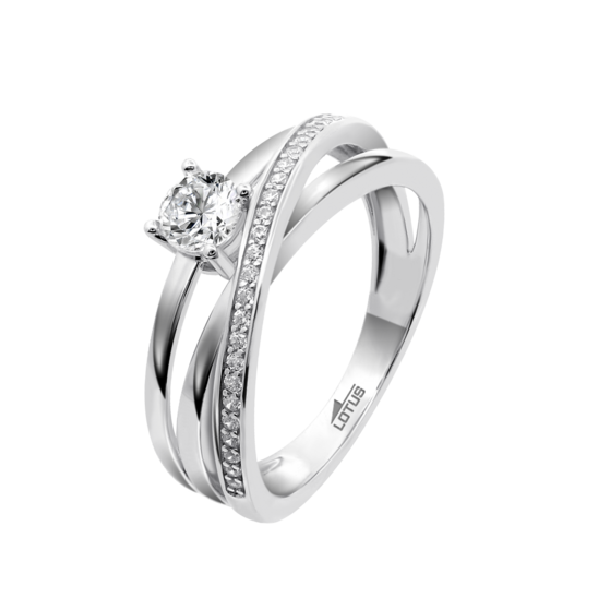 Lotus Silver Love Ring LP3732-3/118