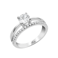 Lotus Silver Love Ring LP3741-3/116