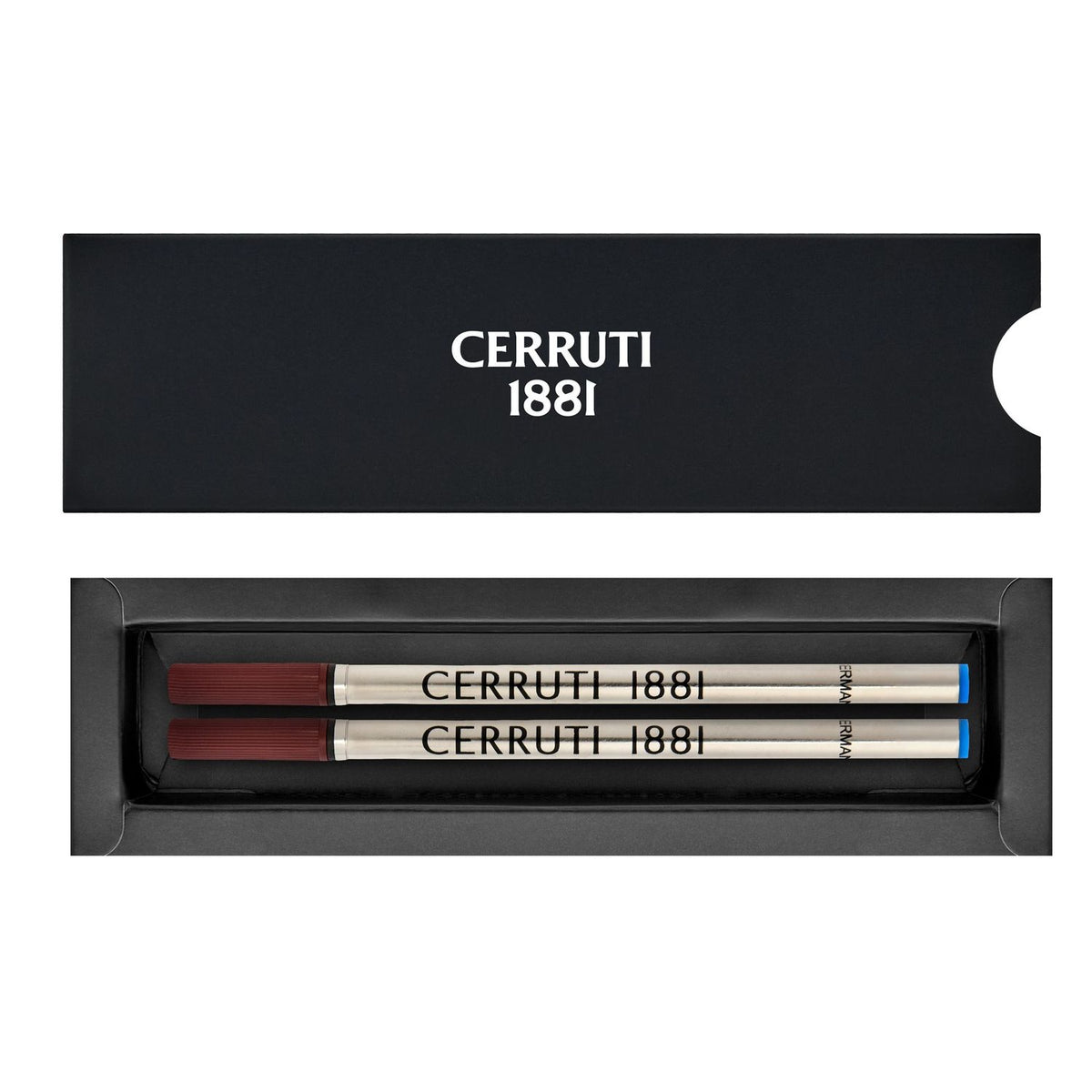 Cerruti 1881 Recharge stylo roller bleue, pointe moyenne (lot de 2) NPR651BM
