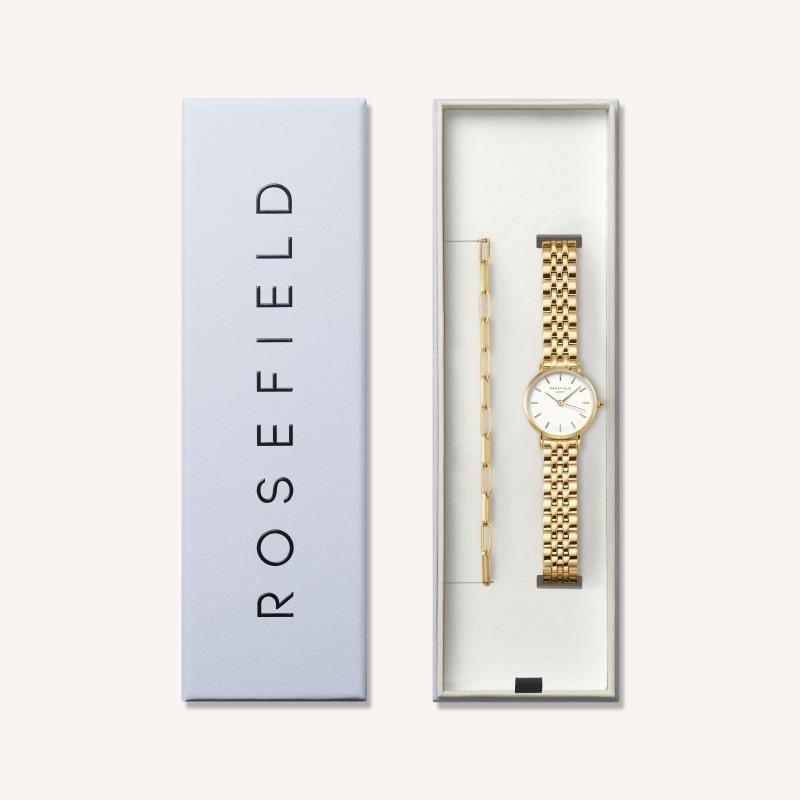 Rosefield Small Edit White Goldhammered Ch 26WGSG-X278