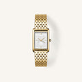 Rosefield Heirloom White Dial Steel Gold HWGSG-H01