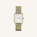 Rosefield The Boxy White Sunray Mesh Gold QWSG-Q03