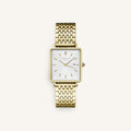 Rosefield The Boxy White Sunray Steel Gold QWSG-Q09