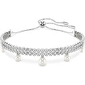 Swarovski Ss25 Capsule:Bracelet Prl Whi/Rhs M 5720870