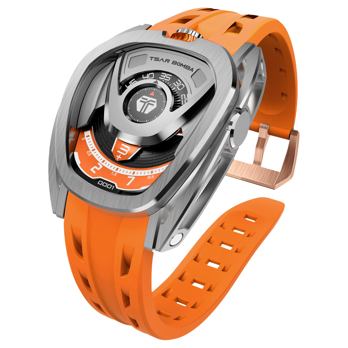 Tsar Bomba Reactor Automatique acier FKM orange TB8213A01