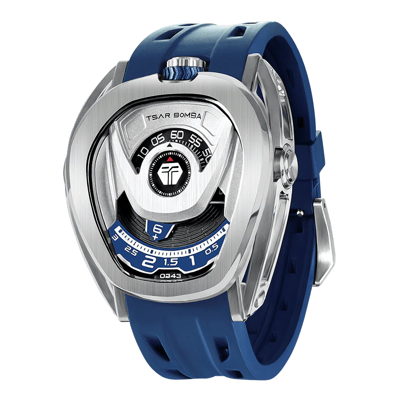 Tsar Bomba Reactor Automatique acier FKM bleu TB8213A03