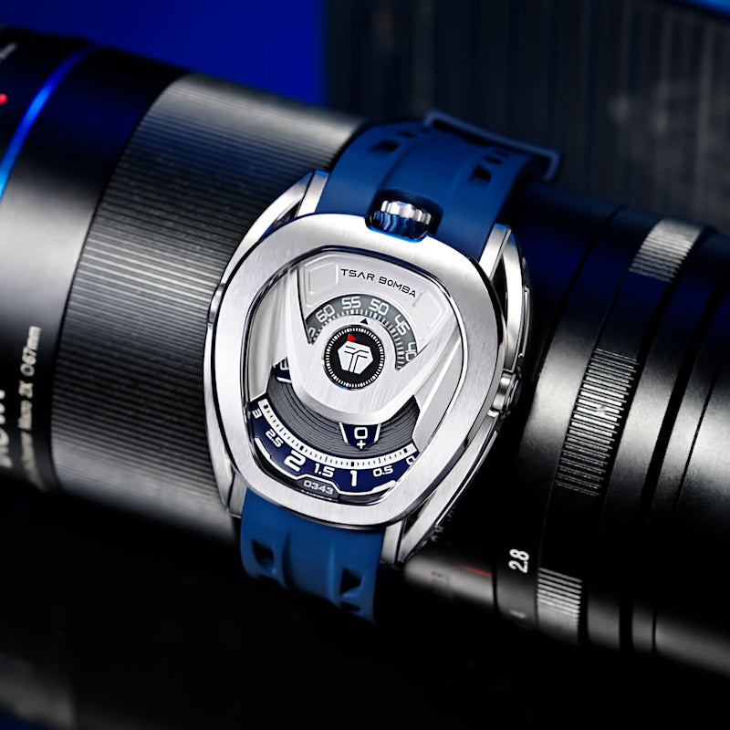 Tsar Bomba Reactor Automatique acier FKM bleu TB8213A03