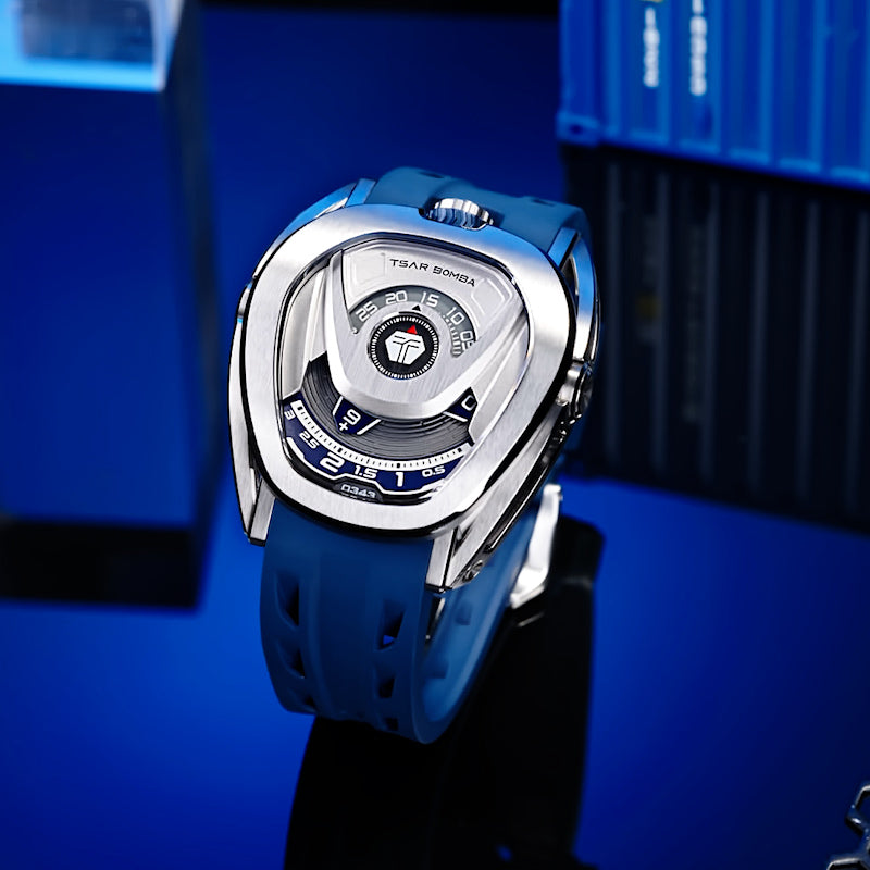 Tsar Bomba Reactor Automatique acier FKM bleu TB8213A03