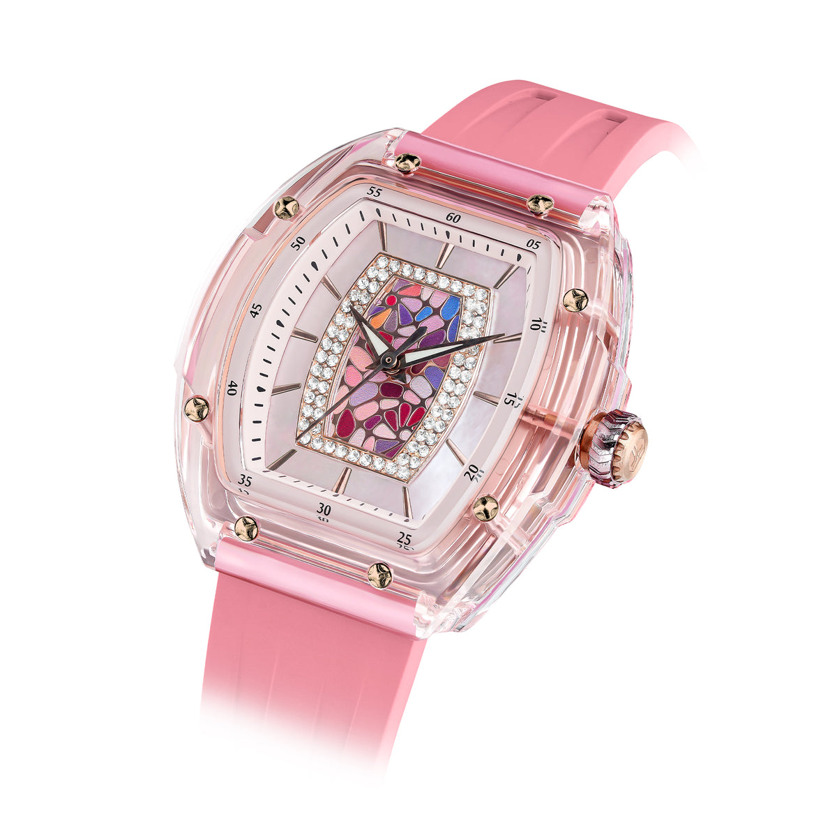 Tsar Bomba Nucleus Quartz acrylique FKM rose TB8219L02
