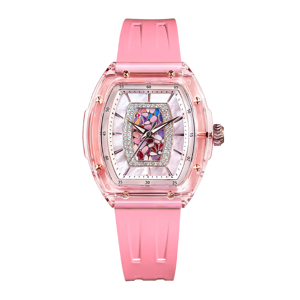 Tsar Bomba Nucleus Quartz acrylique FKM rose TB8219L02