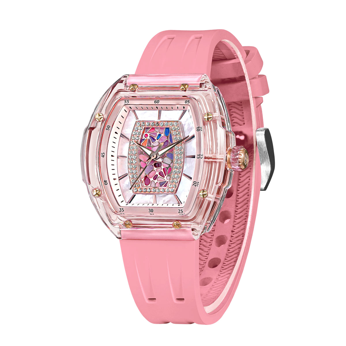 Tsar Bomba Nucleus Quartz acrylique FKM rose TB8219L02