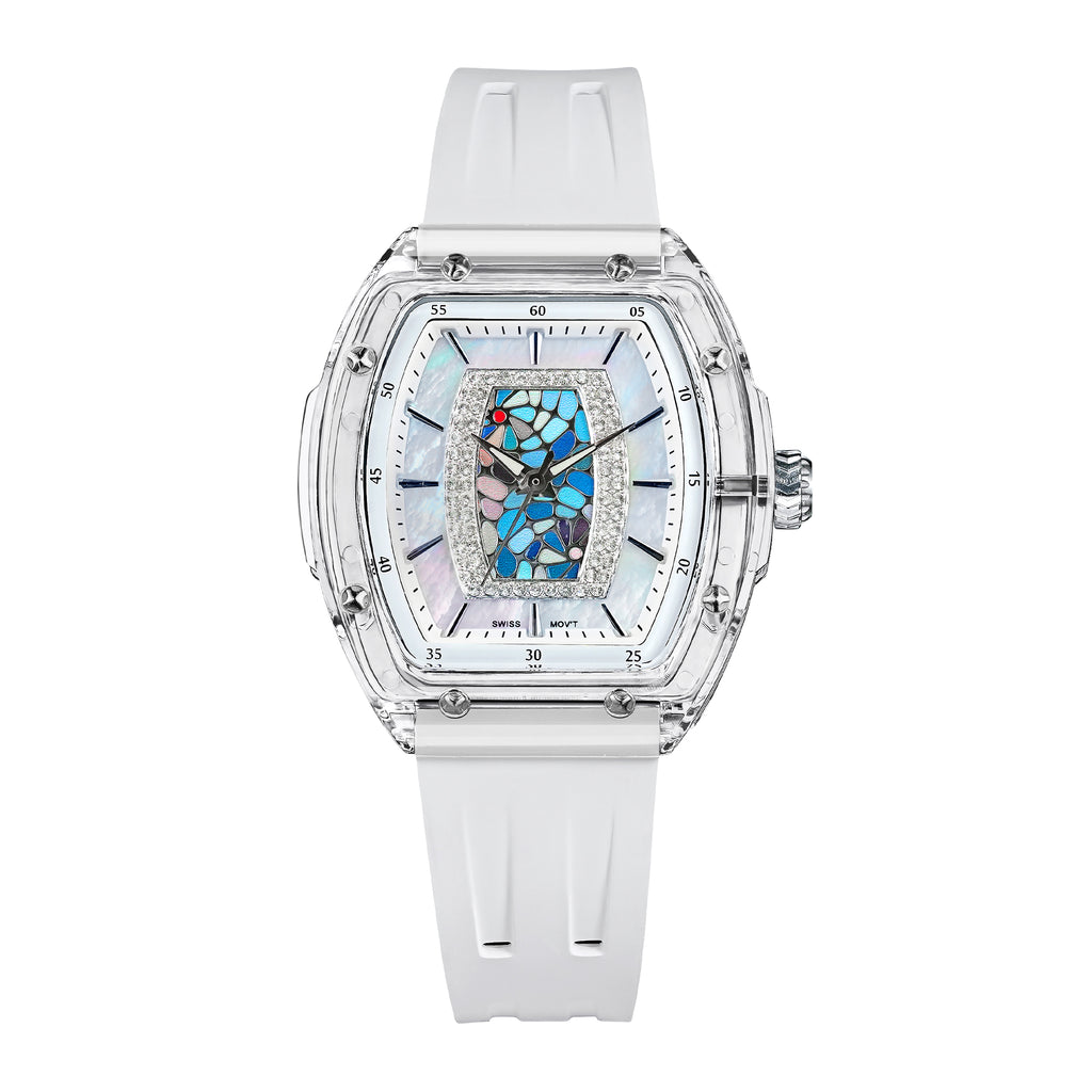 Tsar Bomba Nucleus Quartz acrylique FKM blanc TB8219L03