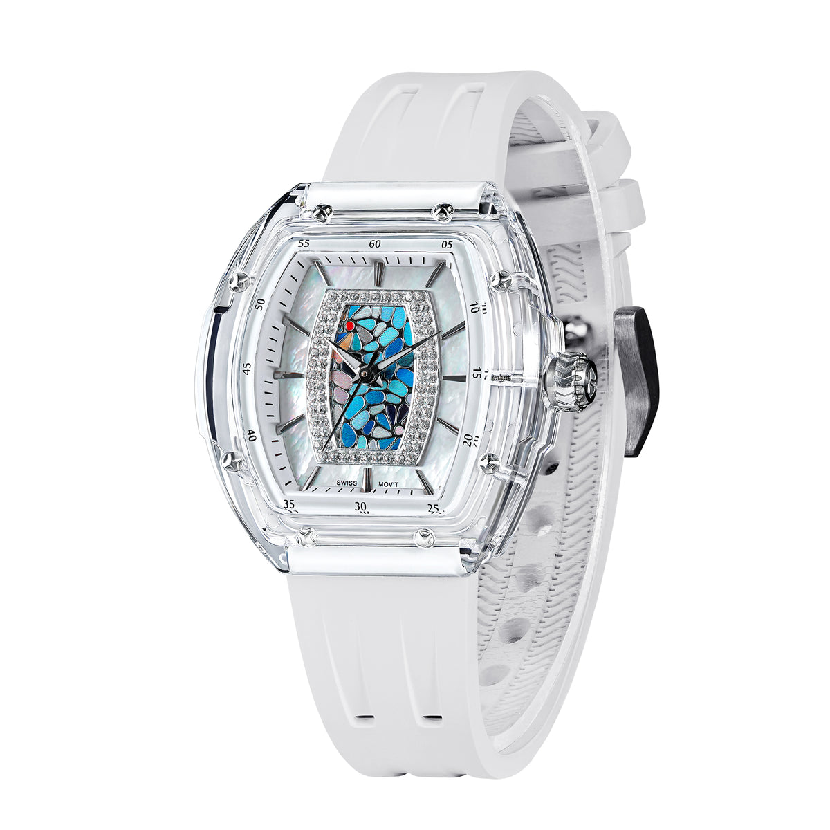 Tsar Bomba Nucleus Quartz acrylique FKM blanc TB8219L03