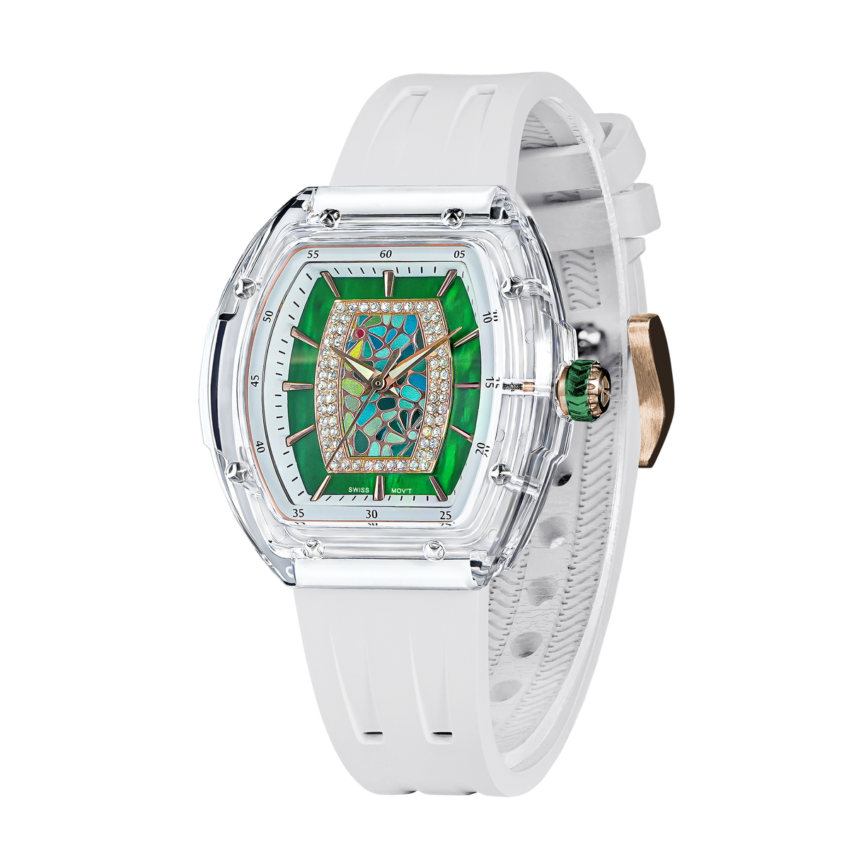 Tsar Bomba Nucleus Quartz acrylique FKM blanc TB8219L04