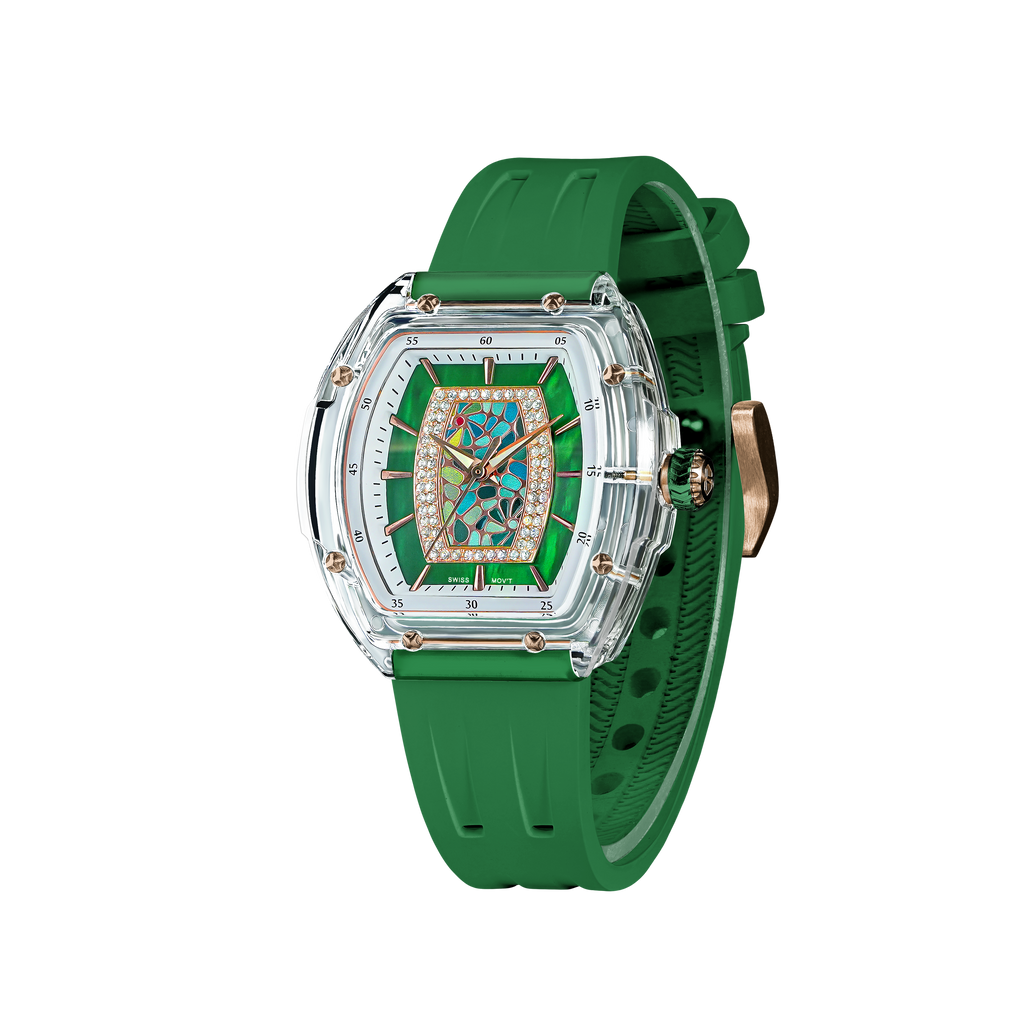 Tsar Bomba Nucleus Quartz acrylique FKM vert TB8219L05