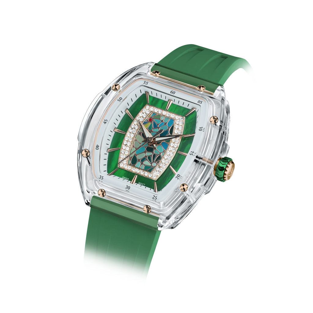 Tsar Bomba Nucleus Quartz acrylique FKM vert TB8219L05