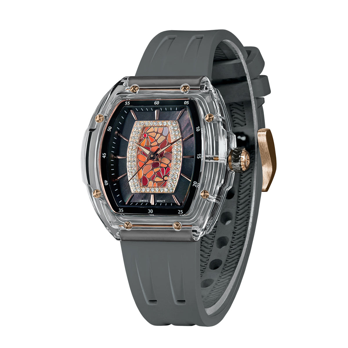 Tsar Bomba Nucleus Quartz acrylique FKM gris TB8219L06