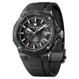 Tsar Bomba Electron Automatique acier PVD noir et carbone noir FKM noir TB8230CF02
