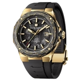 Tsar Bomba Electron Automatique acier PVD doré et carbone noir FKM noir TB8230CF04