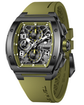 Tsar Bomba Elemental Chronographe quartz acier silicone kaki TB8234Q06