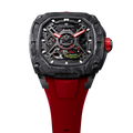 Tsar Bomba Dark Matter 5 Automatique carbone FKM rouge TB8605CF01