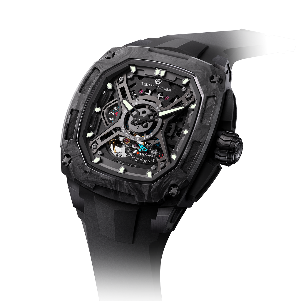 Tsar Bomba Dark Matter 5 Automatique carbone FKM noir TB8605CF04