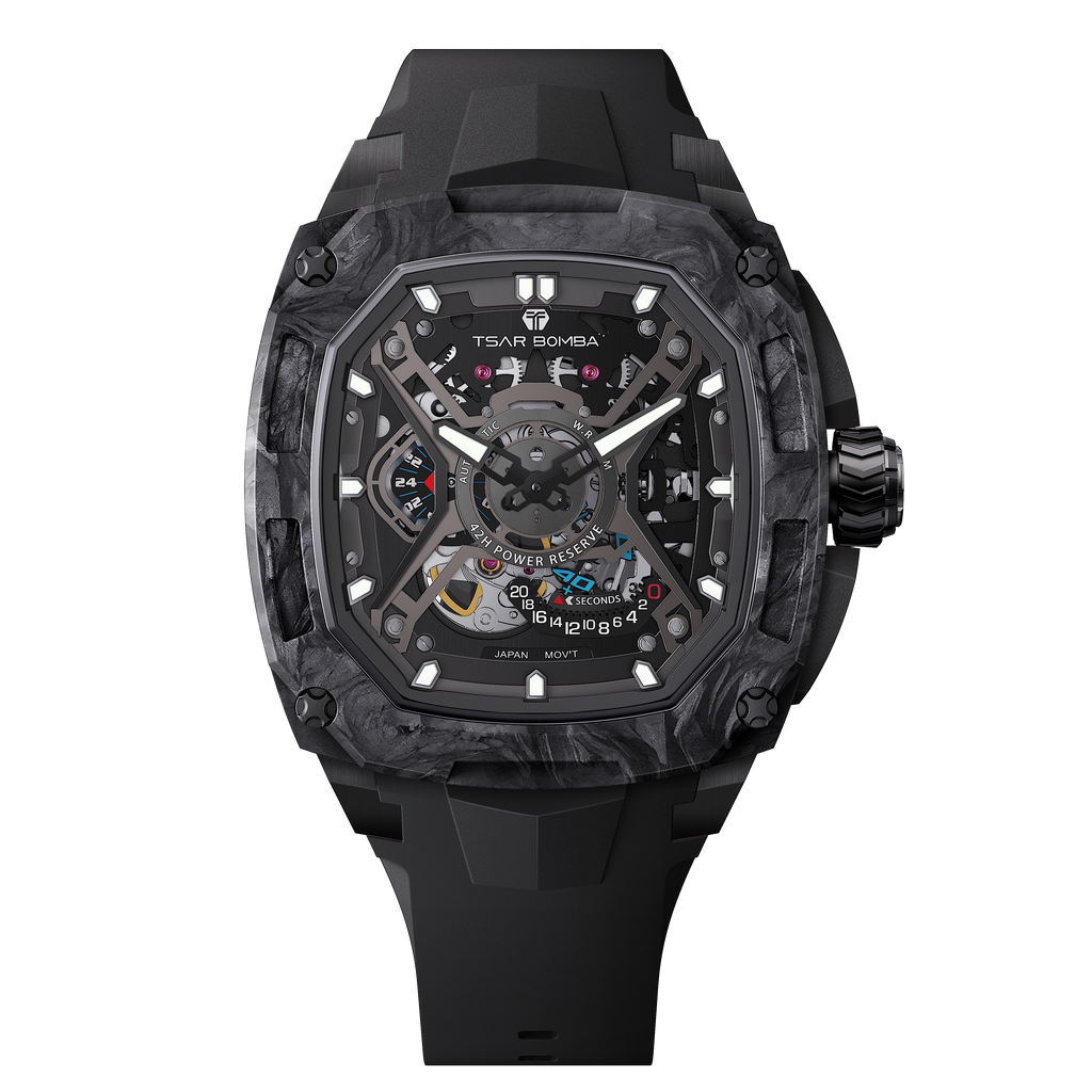 Tsar Bomba Dark Matter 5 Automatique carbone FKM noir TB8605CF04