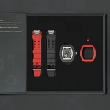 Tsar Bomba Atomic Coffret automatique acier PVD noir FKM noir et rouge TBSET8218FKMNR