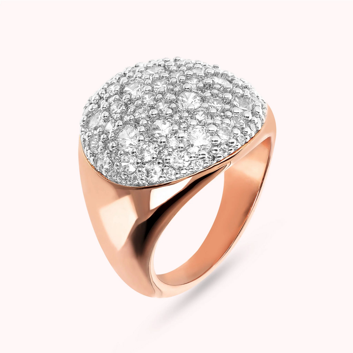 Bronzallure Bague chevalière pavé zircons WSBZ02231.WR-18