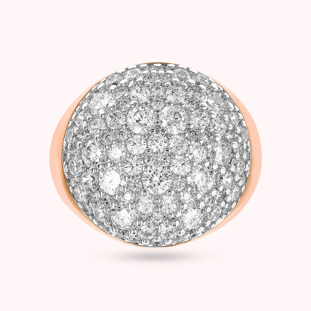 Bronzallure Bague chevalière pavé zircons WSBZ02231.WR-18