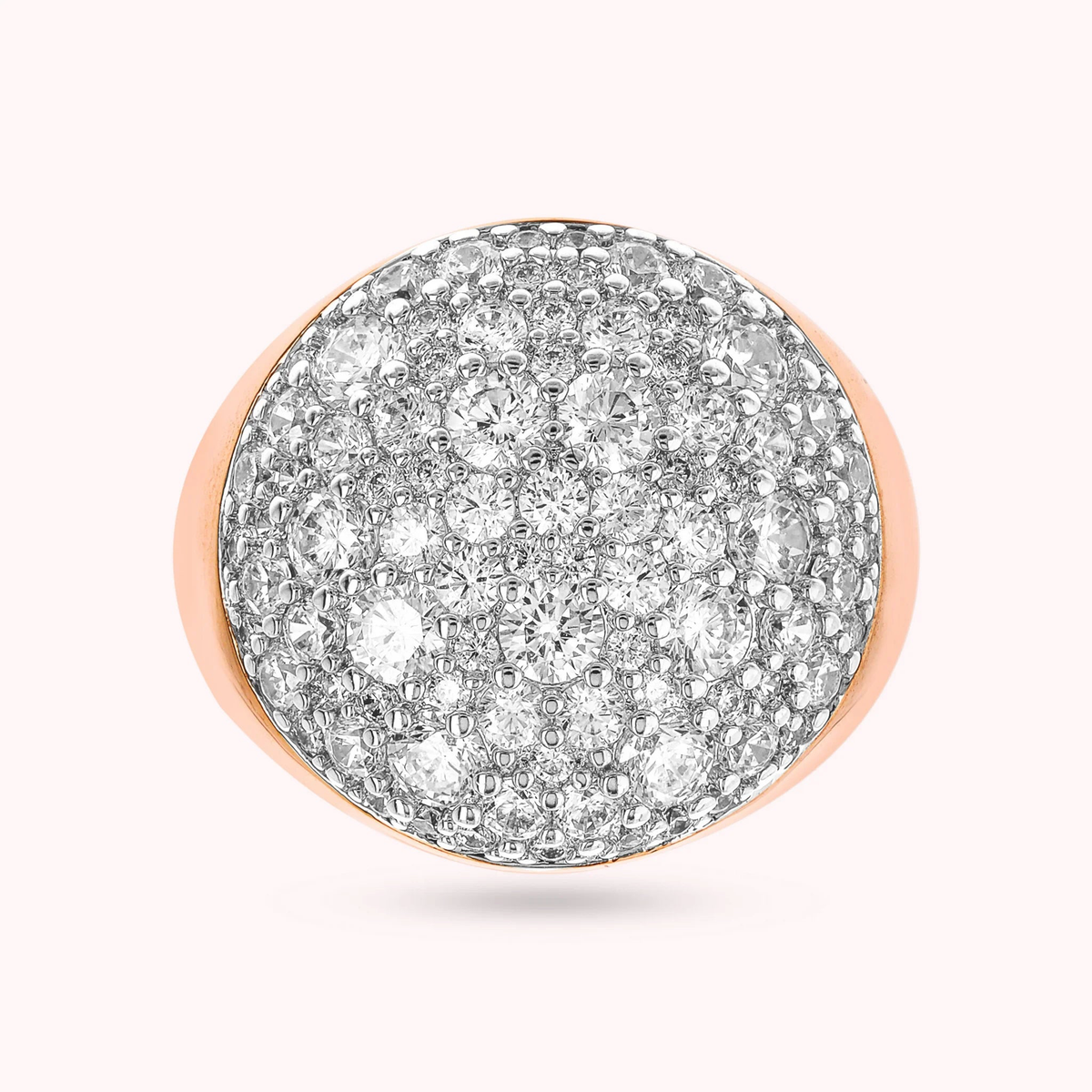 Bronzallure Bague chevalière pavé zircons WSBZ02231.WR-18