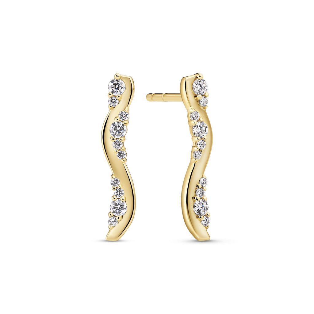 Sif Jakobs Boucles d'oreilles Ellera Waves SJ-E2763-CZ-YG