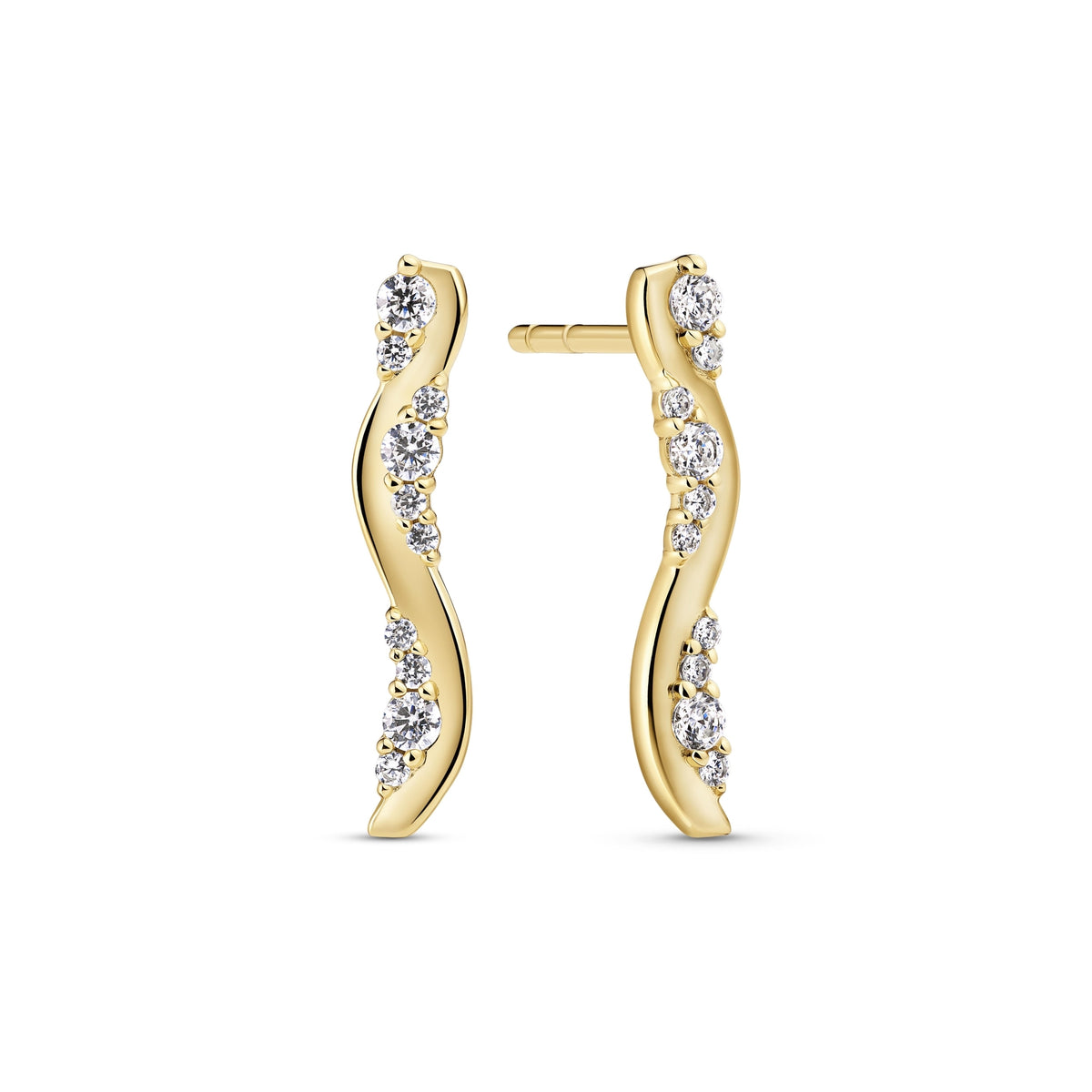 Sif Jakobs Boucles d'oreilles Ellera Waves SJ-E2763-CZ-YG
