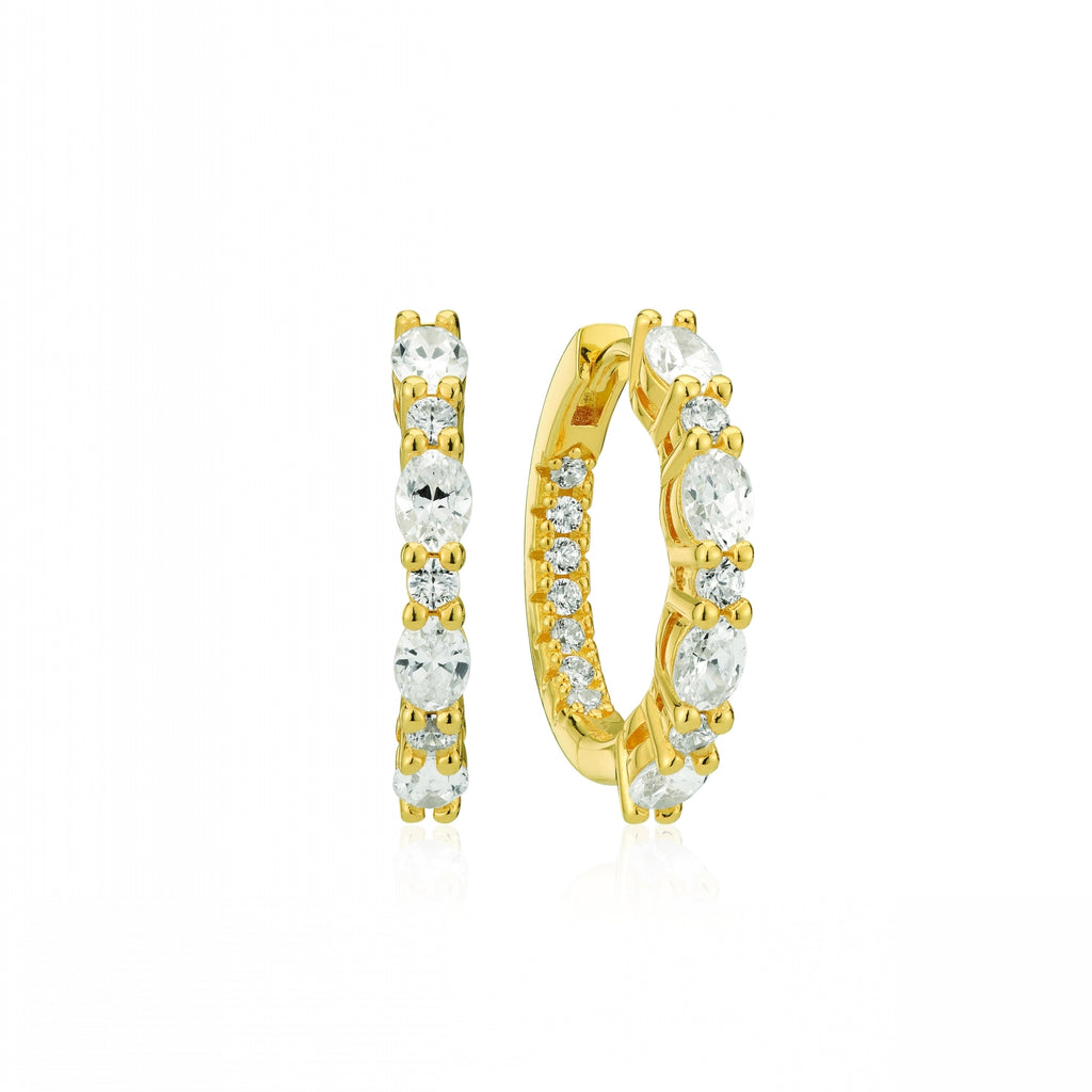 Sif Jakobs Boucles d'oreilles Ellera Ovale SJ-E2413-CZ-YG