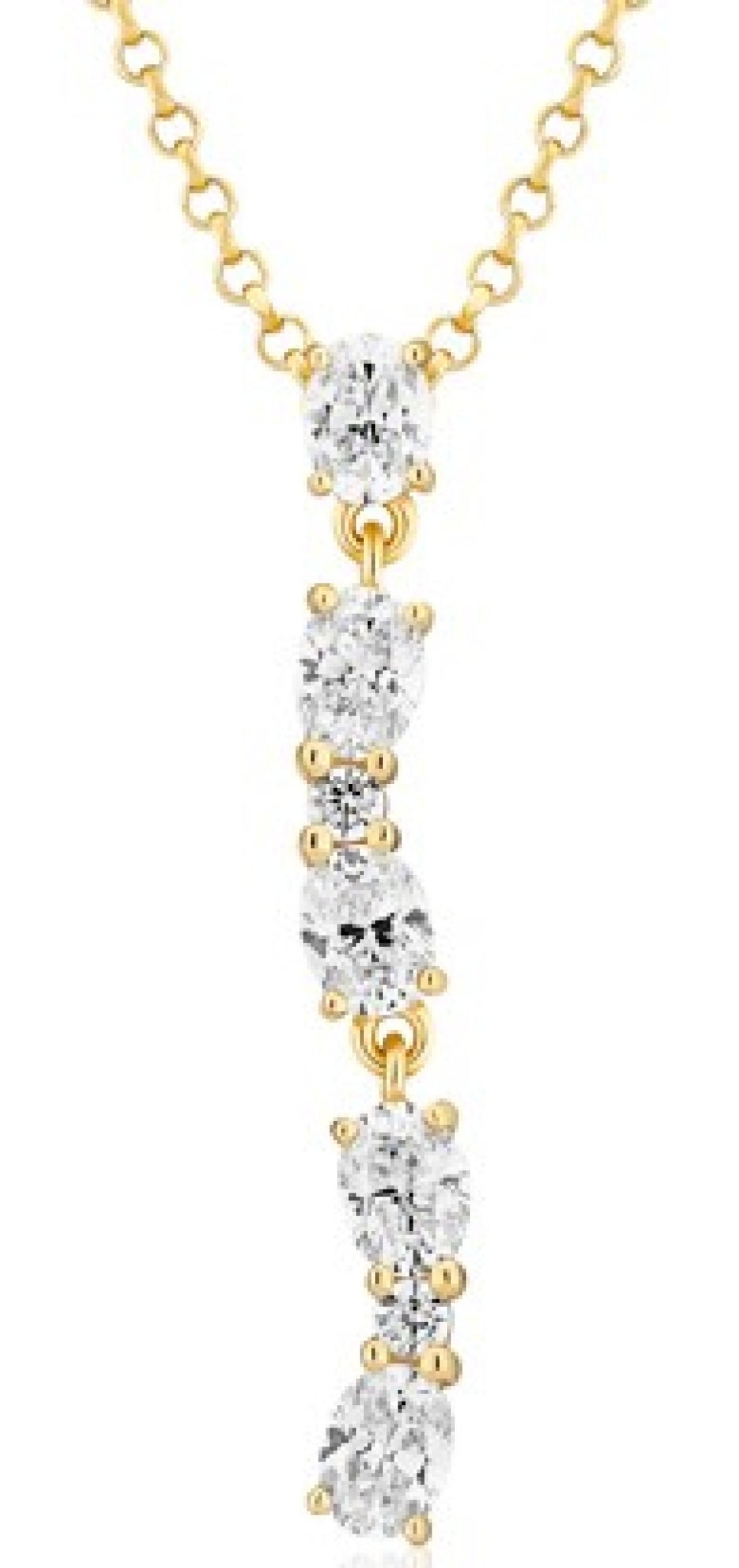 Sif Jakobs Collier Ellera Ovale SJ-N2421-CZ-YG