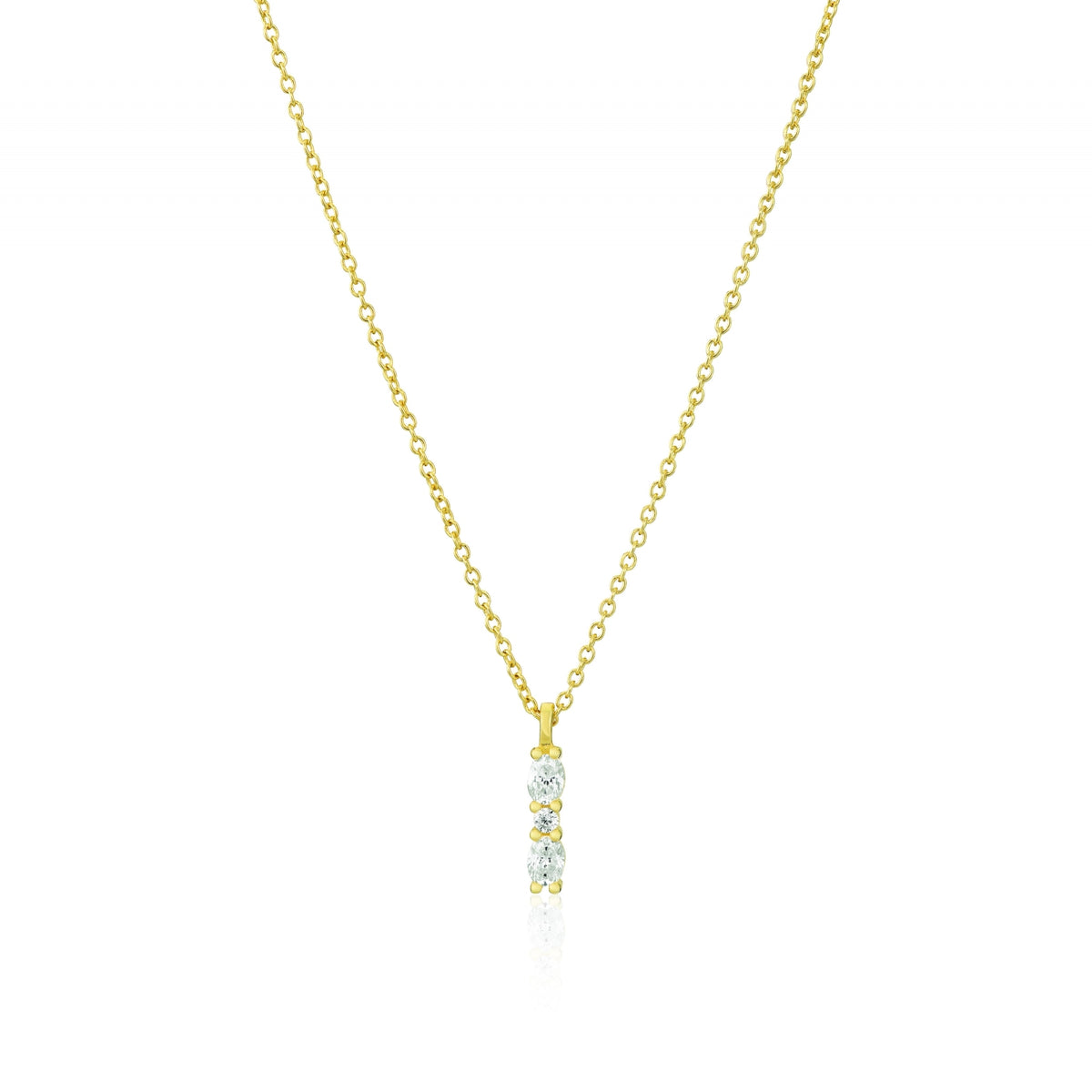 Sif Jakobs Collier Ellera Ovale SJ-N2414-CZ-YG