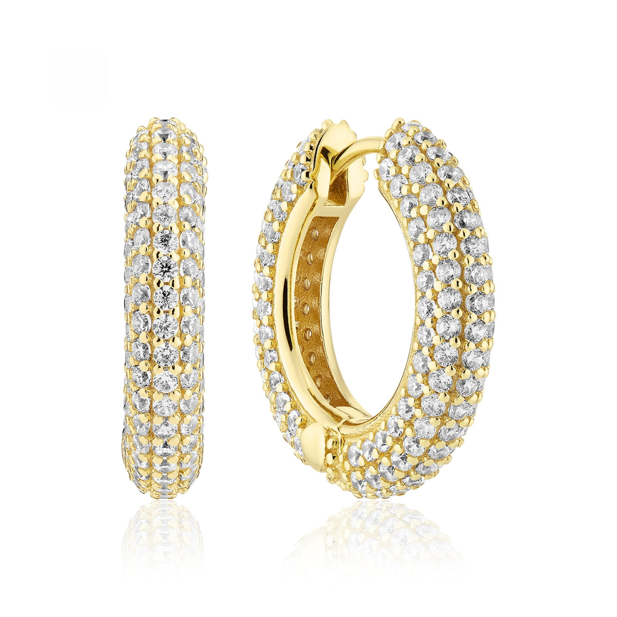Sif Jakobs Boucles d'oreilles Carrara SJ-E2474-CZ-YG